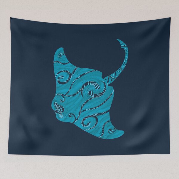 Item preview, Tribal Manta Ray With Vintage Distress designed and sold by AdrienRabiot.