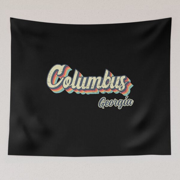 Item preview, Columbus city Georgia Retro Vintage 70s rainbow designed and sold by Teelogic.