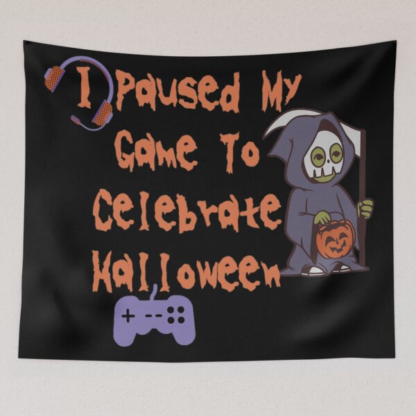 Item preview, I paused my game for halloween designed and sold by Simi2020.