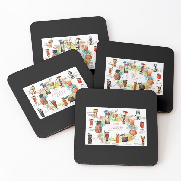 Item preview, Vintage Tropical Beverage Menu designed and sold by AdrienRabiot.