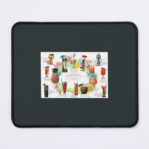 Item preview, Vintage Tropical Beverage Menu designed and sold by AdrienRabiot.