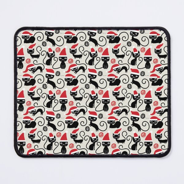 Item preview, Santa Claws Christmas Black Cats designed and sold by Pink Pineapple Works.