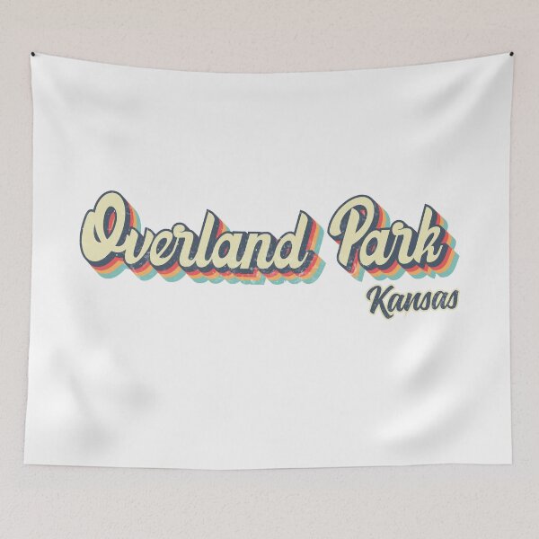 Item preview, Overland Park city Kansas Retro Vintage 70s rainbow designed and sold by Teelogic.