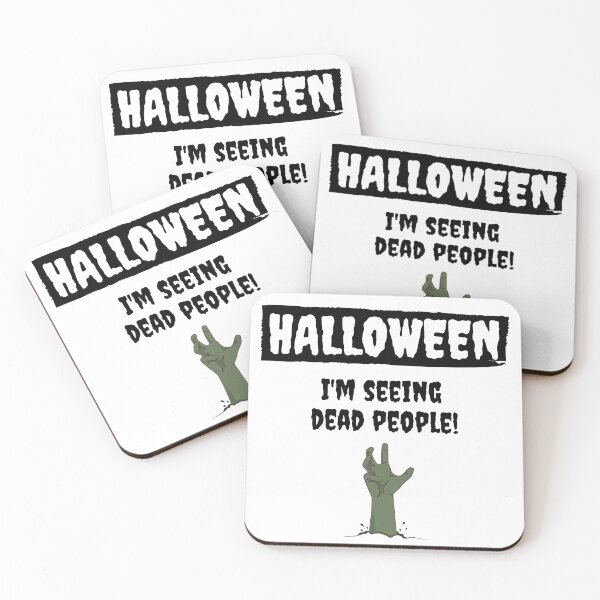 Item preview, Halloween: I'm Seeing Dead People! (black outline version) designed and sold by CherryDamzel.