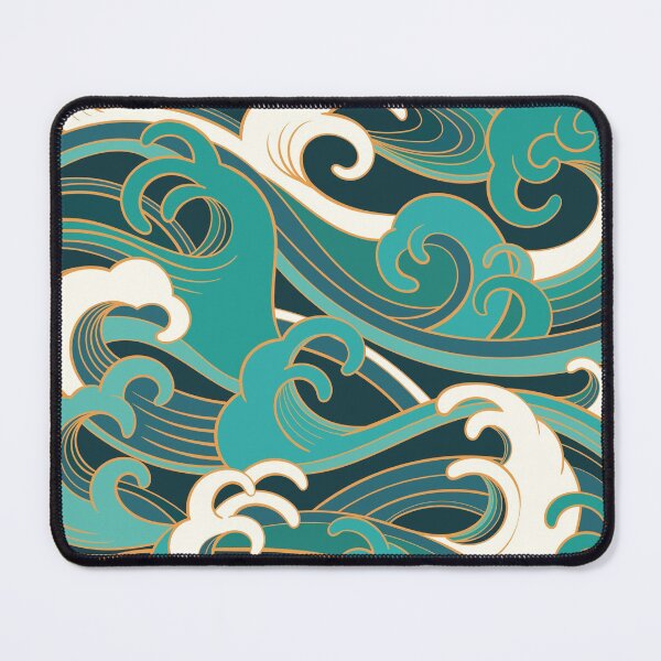 Item preview, Beautiful Blue Ocean Waves designed and sold by Vector Scout Lab.