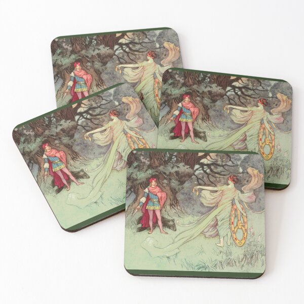 Item preview, The Lady Then Gave Him a Purse Vintage Illustration Warwick Goble designed and sold by Bellathewilde.