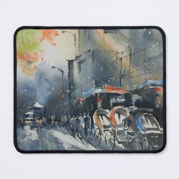 Item preview, Watercolor City Hand Drawn Landscape designed and sold by Vector Scout Lab.