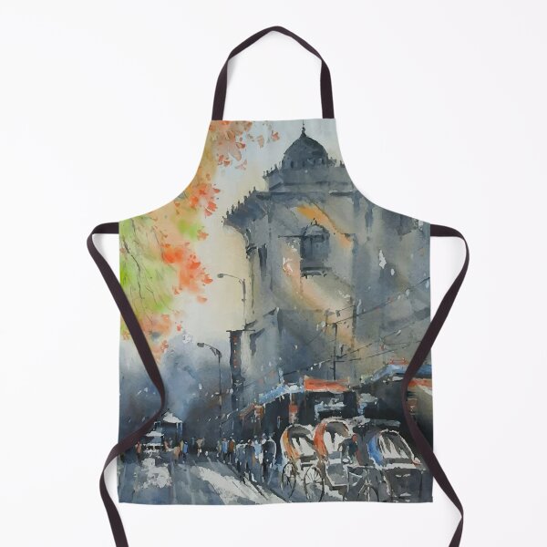 Item preview, Watercolor City Hand Drawn Landscape designed and sold by Vector Scout Lab.