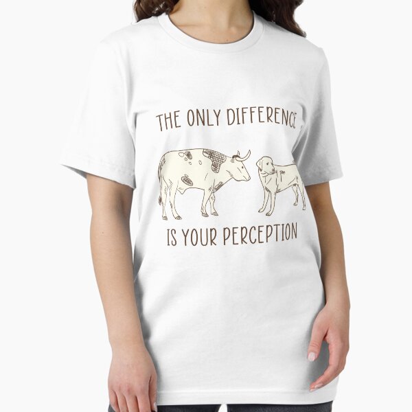 Item preview, The Only Difference Is Your Perception Vegan Theme designed and sold by JumboExclusive.