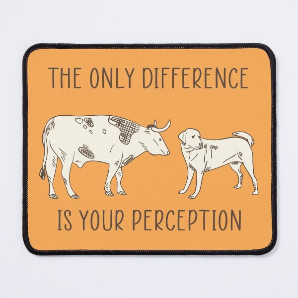 Item preview, The Only Difference Is Your Perception Vegan Theme designed and sold by JumboExclusive.