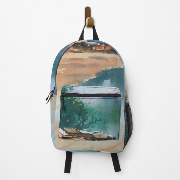 Item preview, Watercolor Riverbank Painting designed and sold by Vector Scout Lab.