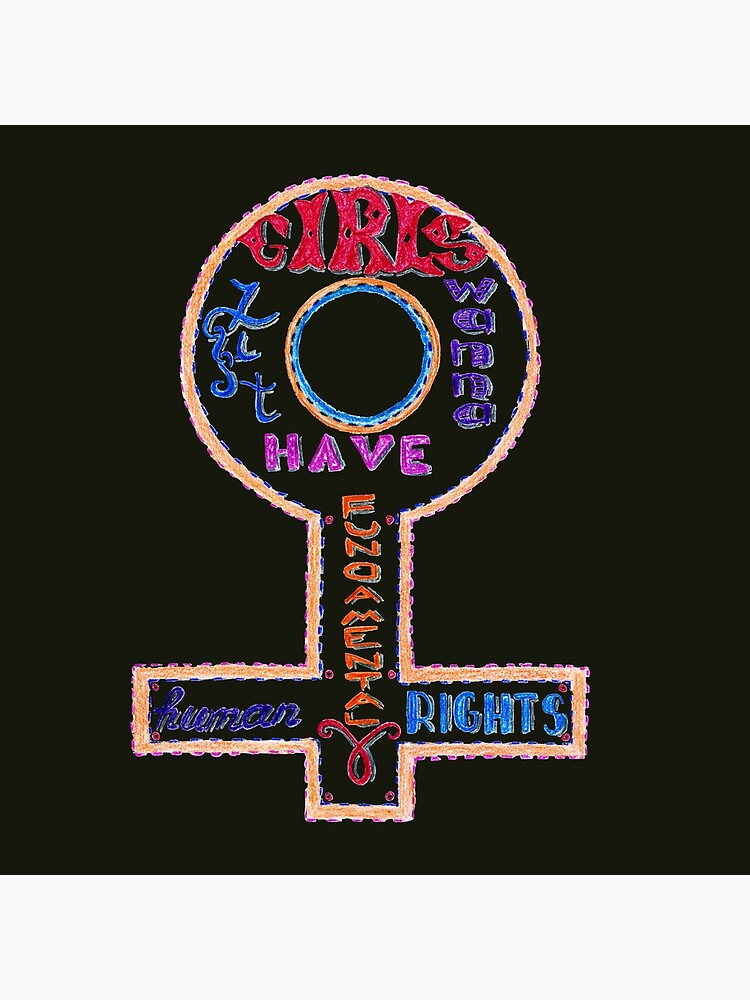 Bolsa de tela «Cita de feminismo Letras de dibujo a mano.» de  Marinakutukova | Redbubble