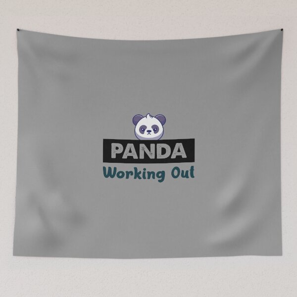Item preview, Panda Working Out designed and sold by OfficeFortune.