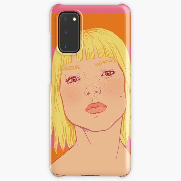 Fashion; Blonde Girl & Stripes Samsung Galaxy Snap Case