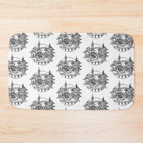 Item preview, Rising Sun Black on White designed and sold by Nealoc.