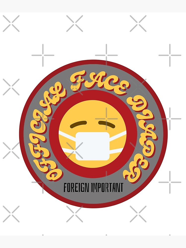 "OFFICIAL FACE DIAPER" Poster for Sale by FOREIGNi88 Redbubble