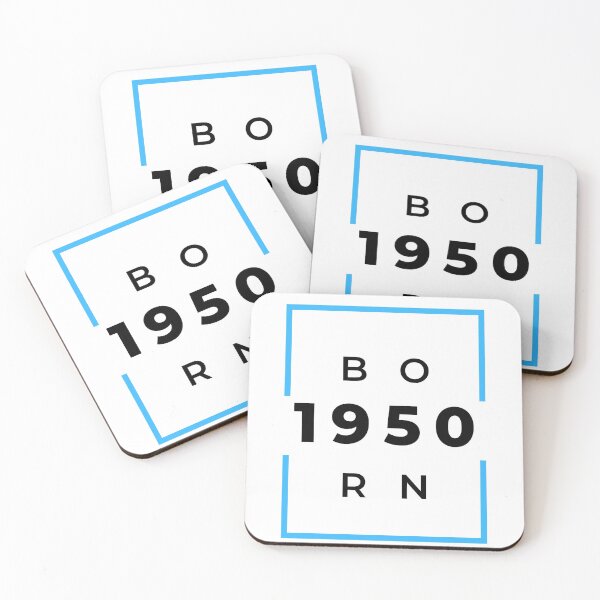 Item preview, Born 1950 - blue on white designed and sold by BlueThrow.