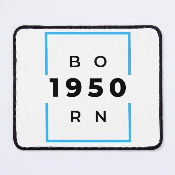 Item preview, Born 1950 - blue on white designed and sold by BlueThrow.