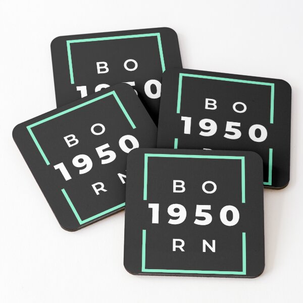 Item preview, Born 1950 - green on black designed and sold by BlueThrow.