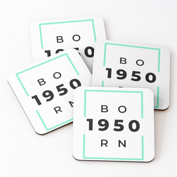 Item preview, Born 1950 - green on white designed and sold by BlueThrow.