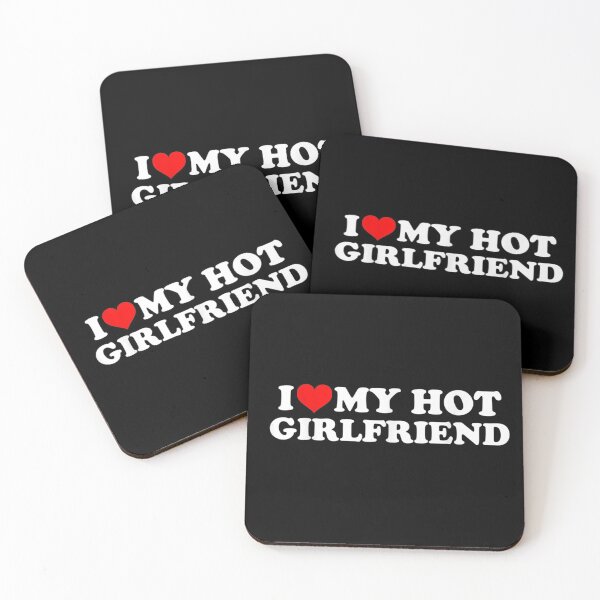 Item preview, I Love My Hot Girlfriend - I Heart My Hot Girlfriend designed and sold by pinkard.