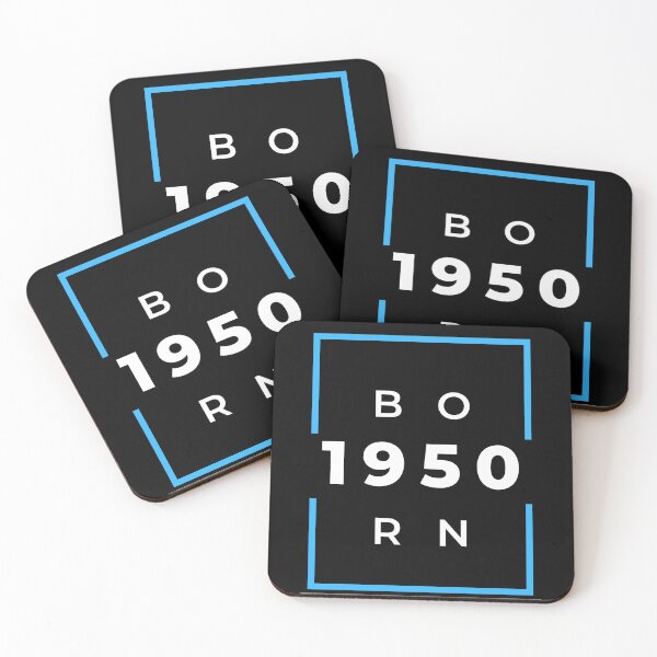 Item preview, Born 1950 - blue on black designed and sold by BlueThrow.