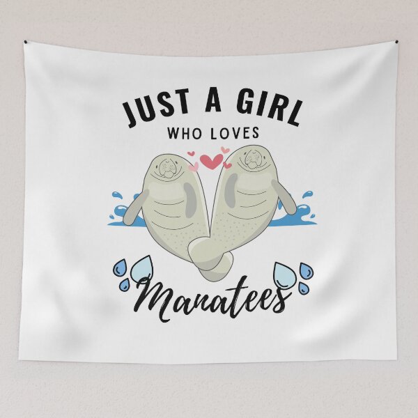 Item preview, Just a girl who loves manatees designed and sold by i-longmanshop.