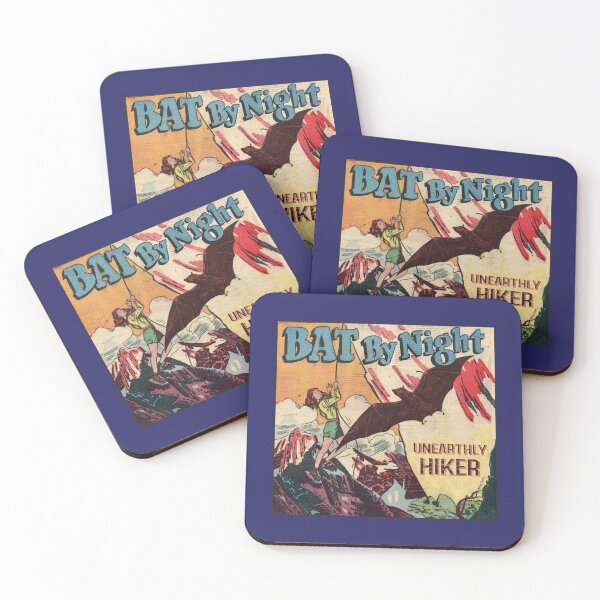 Item preview, Vintage Bat Hiking Mountaineering Retro Horror Poster Halloween Hiker Gift designed and sold by TheAplus.