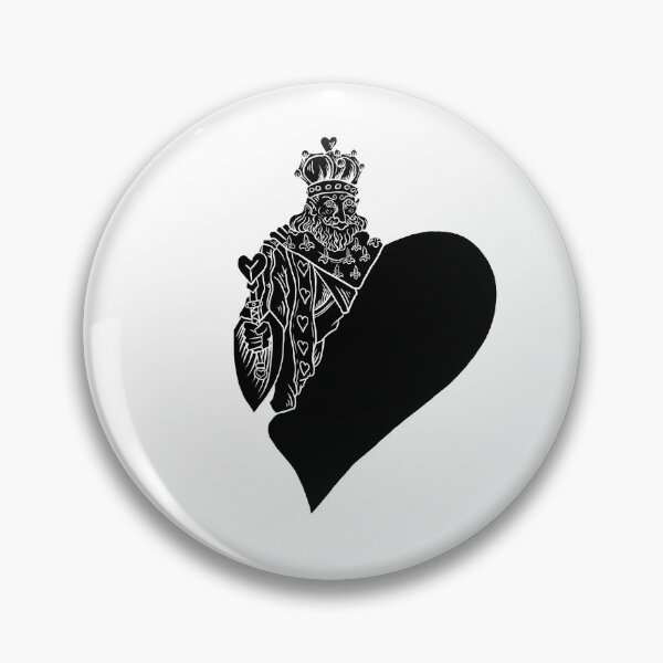 Item preview, King of Hearts Blans on Black designed and sold by Nealoc.
