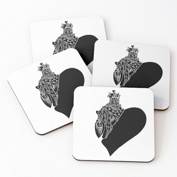Item preview, King of Hearts Blans on Black designed and sold by Nealoc.