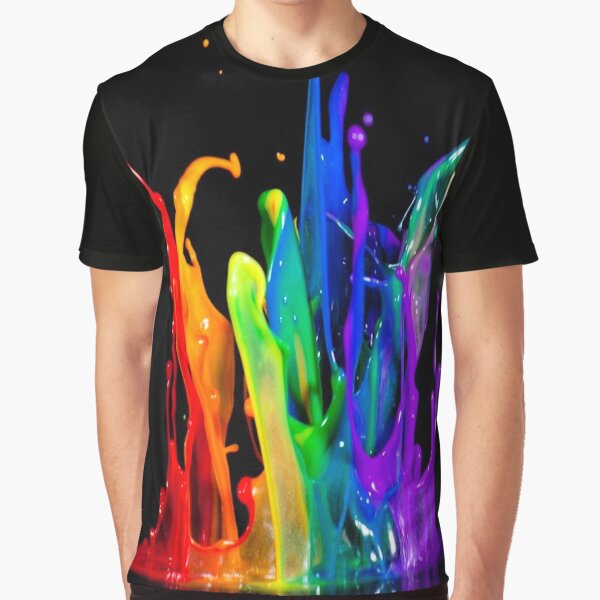 SPLASHING PAINT Graphic T-Shirt