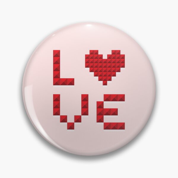 Item preview, 3D pixel art - LOVE typographic designed and sold by TinyDoz.