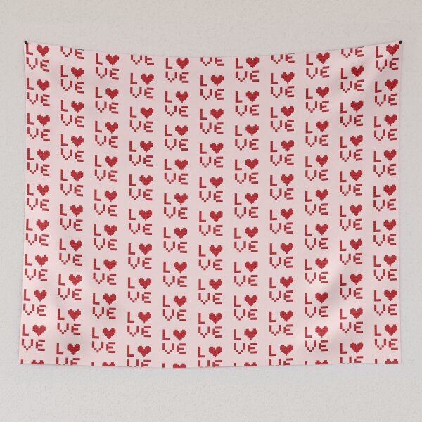 Item preview, 3D pixel art - LOVE typographic designed and sold by TinyDoz.