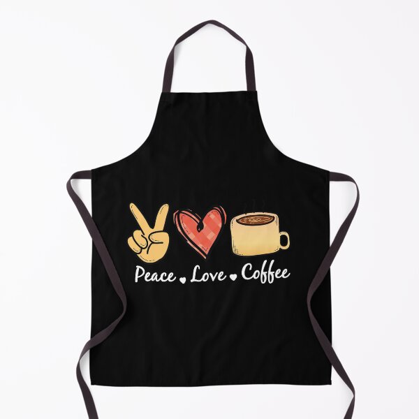 Item preview, Peace Love Coffee Peace Sign Heart Coffee Lovers Design designed and sold by enjoytheshirt.