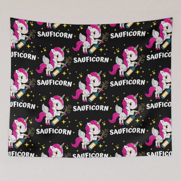 Item preview, Sauficorn Einhorn mit Sekt Frauen Party Fun  designed and sold by MeneesStefano.