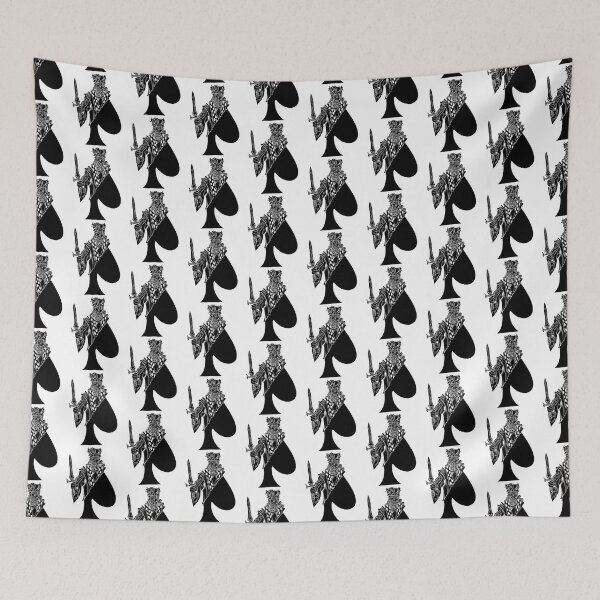 Item preview, King of Spades White on Black designed and sold by Nealoc.
