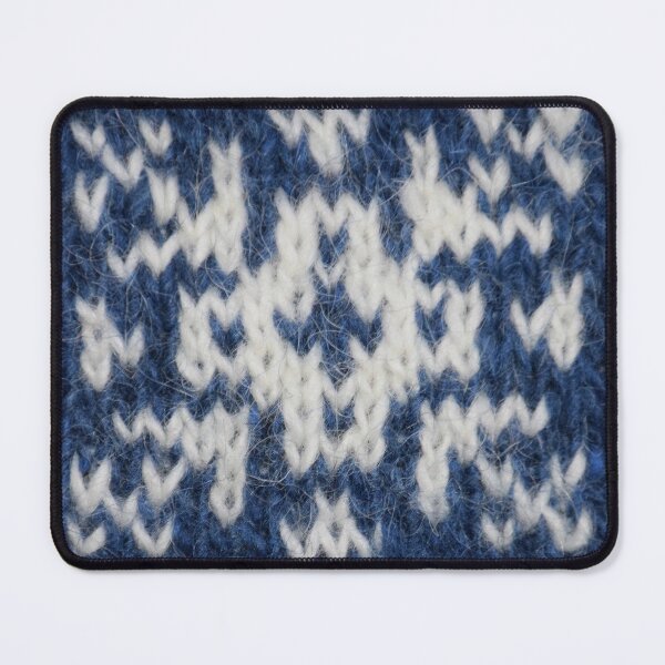 Item preview, Knitted pattern - Blue and white designed and sold by elisainiceland.