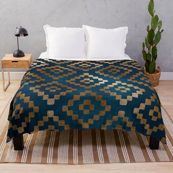 Item preview, Diamond Navy Gold Pattern designed and sold by Found Dream.