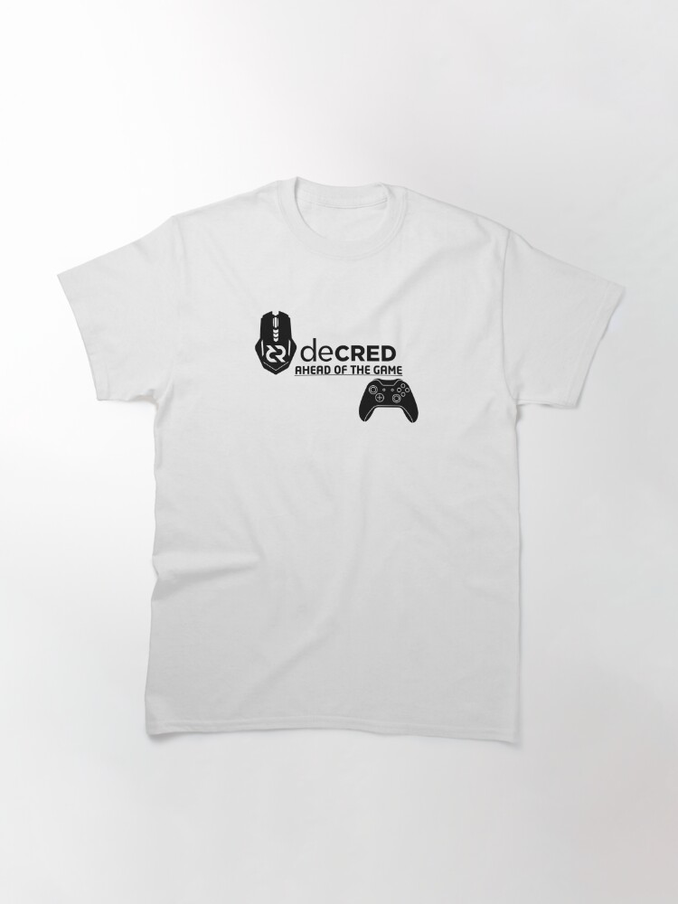 Classic T-Shirt, Decred ahead of the game © v2 (Design timestamped by https://timestamp.decred.org/) designed and sold by OfficialCryptos