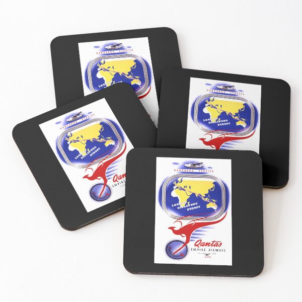 Item preview, Cartel de viaje vintage Kangaroo Service Australia designed and sold by elenega.