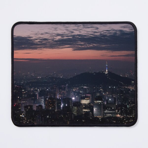 Item preview, Seoul Poster at Night - Horiz designed and sold by danielwei15.