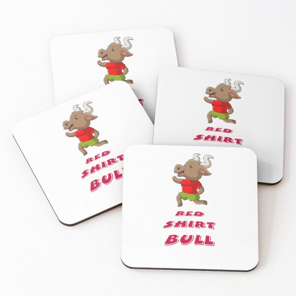 Item preview, Red shirt bull theme designed and sold by MyDogiestore.