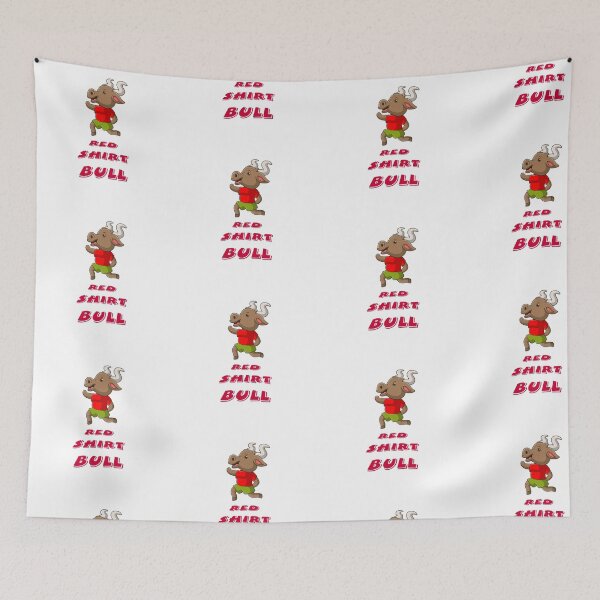 Item preview, Red shirt bull theme designed and sold by MyDogiestore.