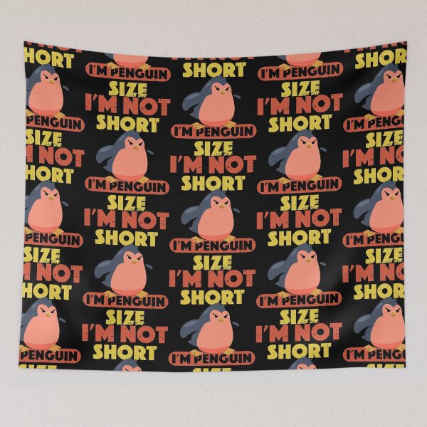 Item preview, Angry Penguin Im Not Short Im Penguin Size Short Funny  designed and sold by MeneesStefano.
