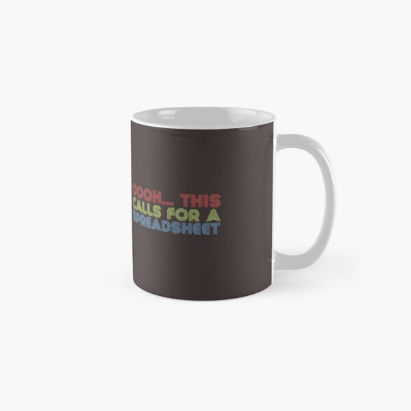 Gift for Bookkeeper Birthday Coworker Funny Christmas Accountant Analyst This Calls For A Spreadsheet Comptroller Anniversary Coffee & Tea Mug Oh Engineer