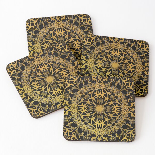 Artikelvorschau, Vintage Golden Botanical Pattern entworfen und verkauft von EVERTEESLOVER.