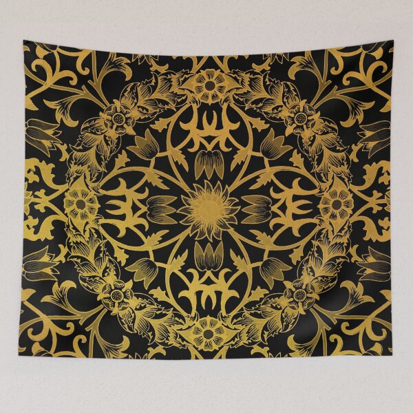 Artikelvorschau, Vintage Golden Botanical Pattern entworfen und verkauft von EVERTEESLOVER.