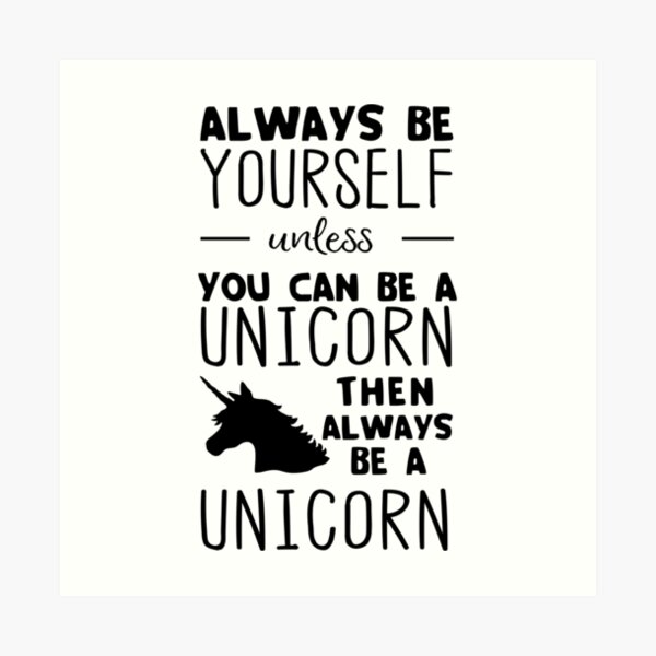 Pillowcase Unicorn always be yourself unless you can be a Unicorn moonworks ® 
