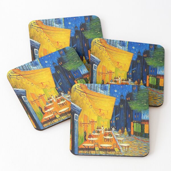 Item preview, Cafe Terrace At Night Vincent Van Gogh Restored designed and sold by jakedaviis.