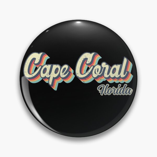 Item preview, Cape Coral City Florida Retro Vintage 70s rainbow designed and sold by Teelogic.